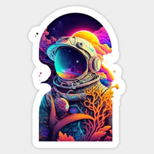 Astronaut Mind Melt Sticker